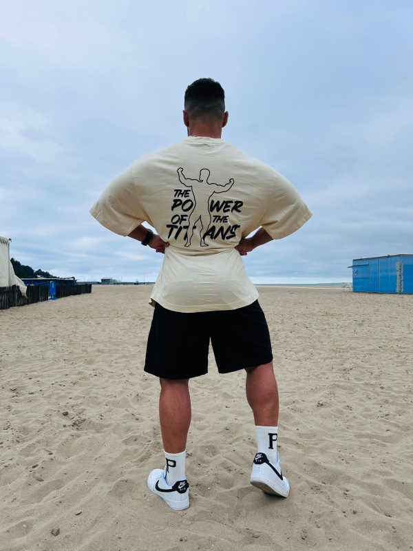 camiseta oversize gym chico manga corta