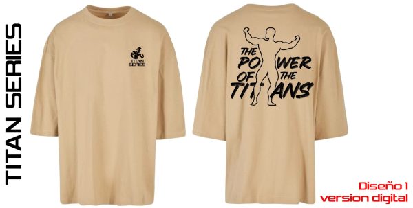 camiseta oversize gym de hombre manga corta